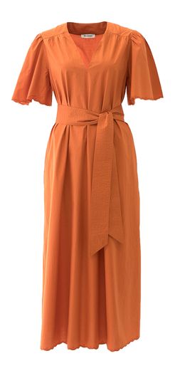 Oranje kleed met V-hals Samos Bellepiece