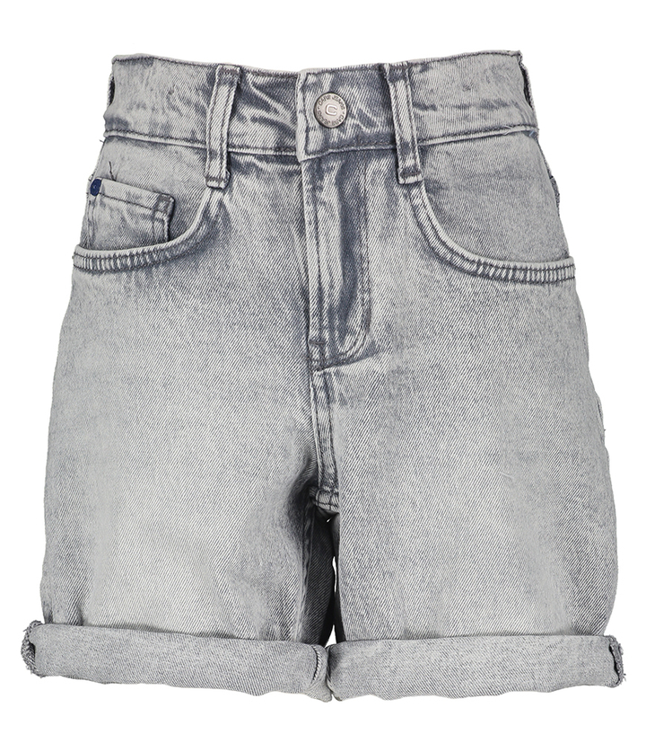 Lichtgrijze jeansshort Warden Cars