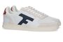 Witte lage sneakers met blauw en rood detail Faguo