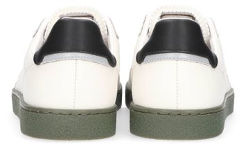Ecru met kaki lage sneakers Faguo 