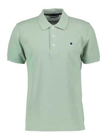 Groene polo met logo Faguo