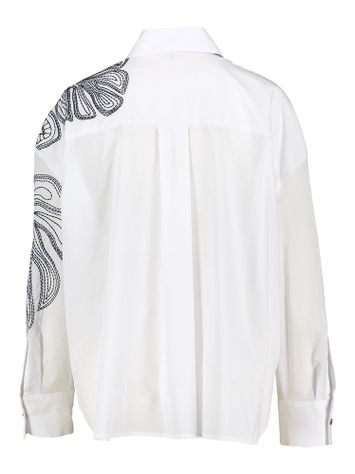 Witte bloes met bloemenprint Caroline Biss