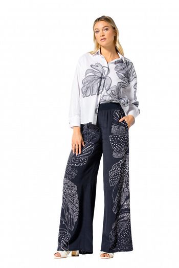 Witte bloes met bloemenprint Caroline Biss