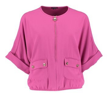 Roze bloes met gouden rits en knopen Caroline Biss