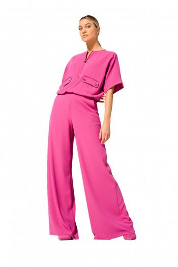Roze bloes met gouden rits en knopen Caroline Biss