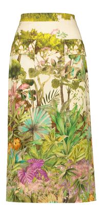 Caroline Biss Halflange rok met bloemenprint