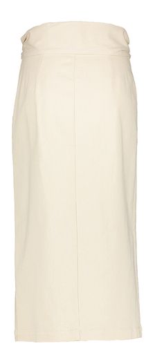 Beige jeansrok met split en riem Caroline Biss