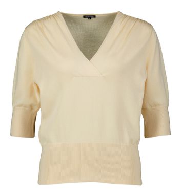 Ecru pull met v-hals Caroline Biss
