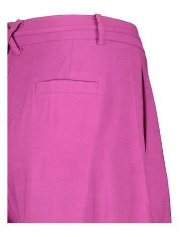 Framboos kleurige wijde broek met bandplooi Julio Suncoo