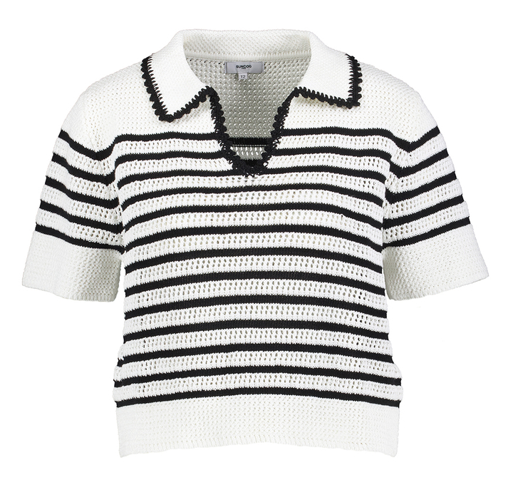 Gestreepte gehaakte top Pabloni Suncoo