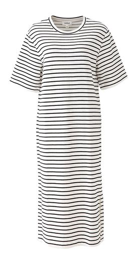 Zwart wit gestreepte trui jurk Soaked In Luxury
