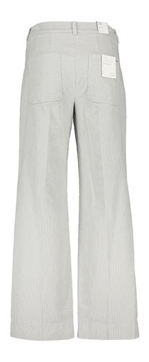 Lichtgrijze Ribfluwelen broek met opgestikte zakken Brax