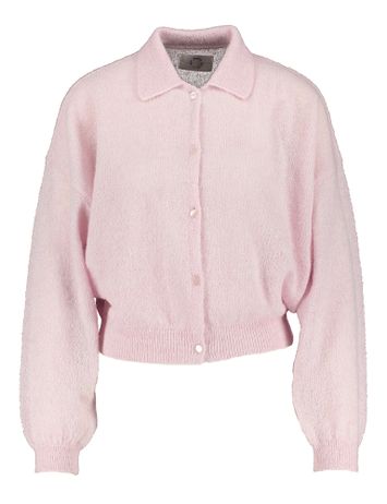 Licht roze gilet met alpaca wol Anastasia Des Petits Hauts