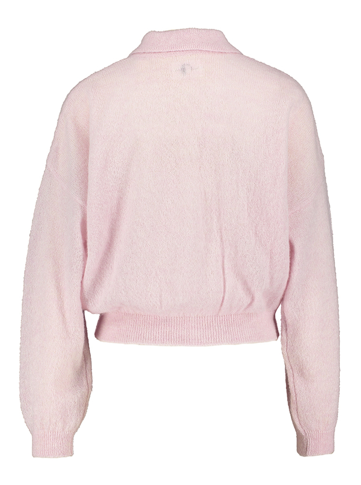 Licht roze gilet met alpaca wol Anastasia Des Petits Hauts