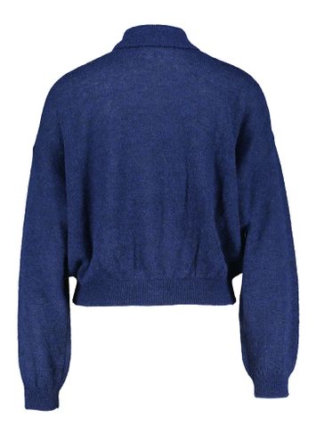 Donkerblauwe gilet met alpaca wol Anastasia Des Petits Hauts