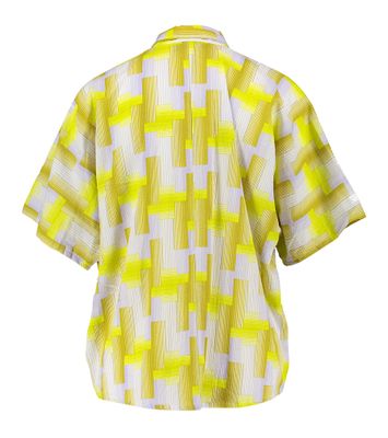 Geel en zilverkleurige blouse met korte mouwen Nora Echo Ma Poesie