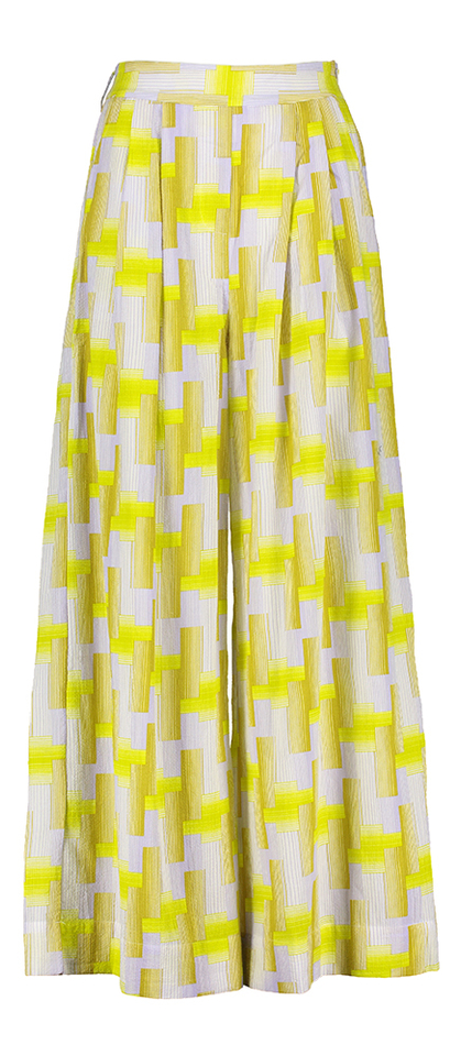 Geel en zilverkleurige broek Penelope Echo Ma Poesie