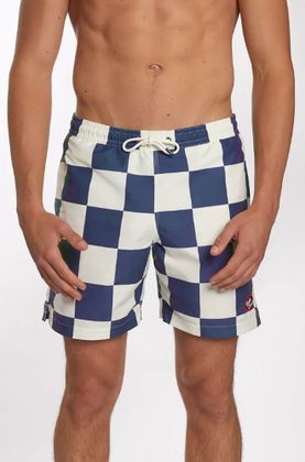 Billie Ocean Denim blue/ Off white zwemshort