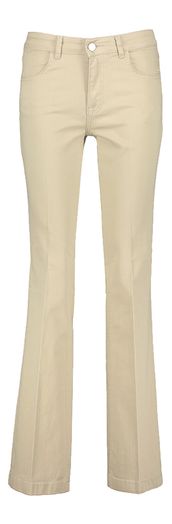 Beige flare fit broek met hoge taille Jade Para Mi
