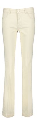 Para Mi Ecru flared jeans Jade Color Denim