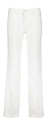 Para Mi Witte wide leg broek met hoge taille Eve Pocket