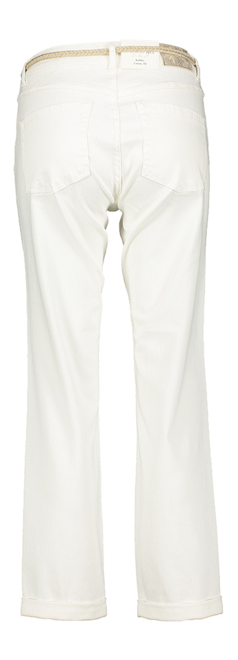 Witte broek loose fit met hoge taille  color bobby denim Para Mi
