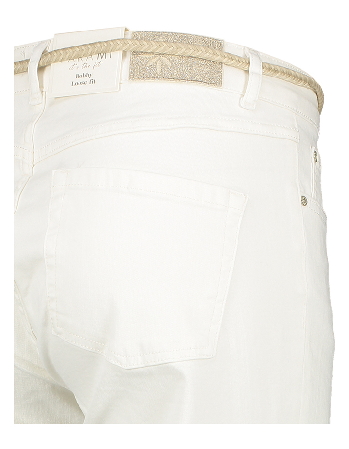 Witte broek loose fit met hoge taille  color bobby denim Para Mi