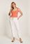 Witte broek loose fit met hoge taille  color bobby denim Para Mi