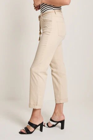 Beige broek Bobby loose fit Para Mi