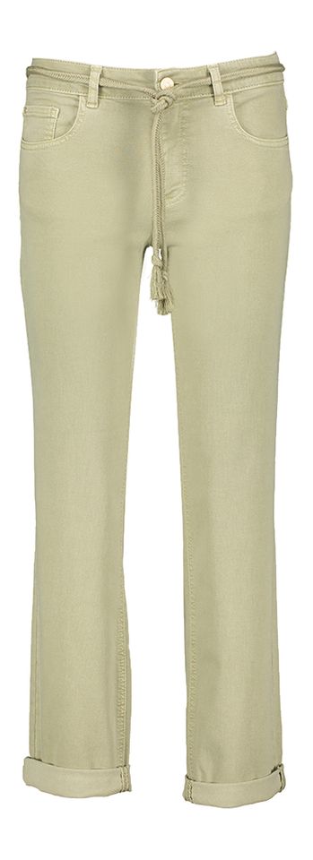 Kaki broek high waist loose fit Bobby Para Mi