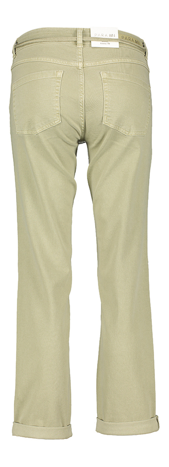 Kaki broek high waist loose fit Bobby Para Mi