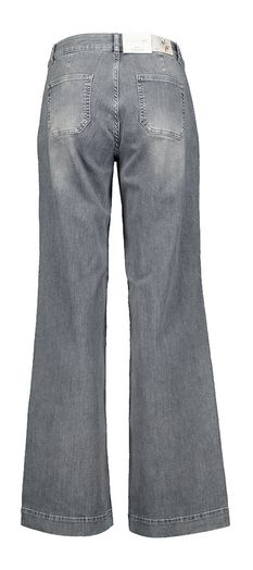 Grijze wide leg fit jeans met hoge taille Mira Pocket Para Mi