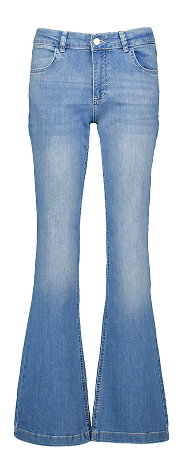 Blauwe flared fit jeans met hoge taille Jade Para Mi