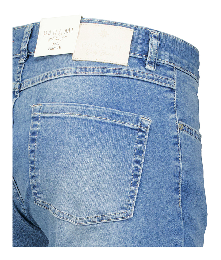 Blauwe flared fit jeans met hoge taille Jade Para Mi