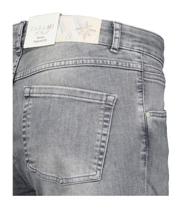 Grijze tapered fit met hoge taille Bowie Para Mi