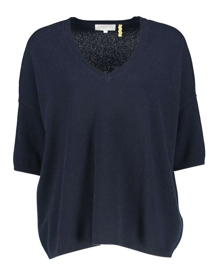 Blauwe trui in cashmere Martinettie Lees Tricots De Lea