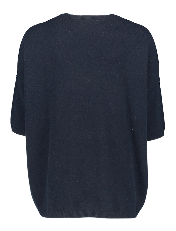 Blauwe trui in cashmere Martinettie Lees Tricots De Lea