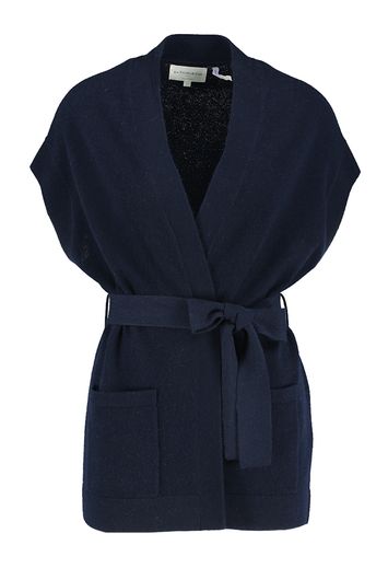 Donkerblauwe cardigan in cashmere Gooty Les Tricots De Léa 