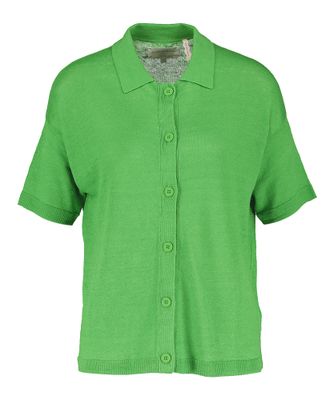 Cactus polo met knopen en korte mouwen Gellystra Les Tricots De Lea