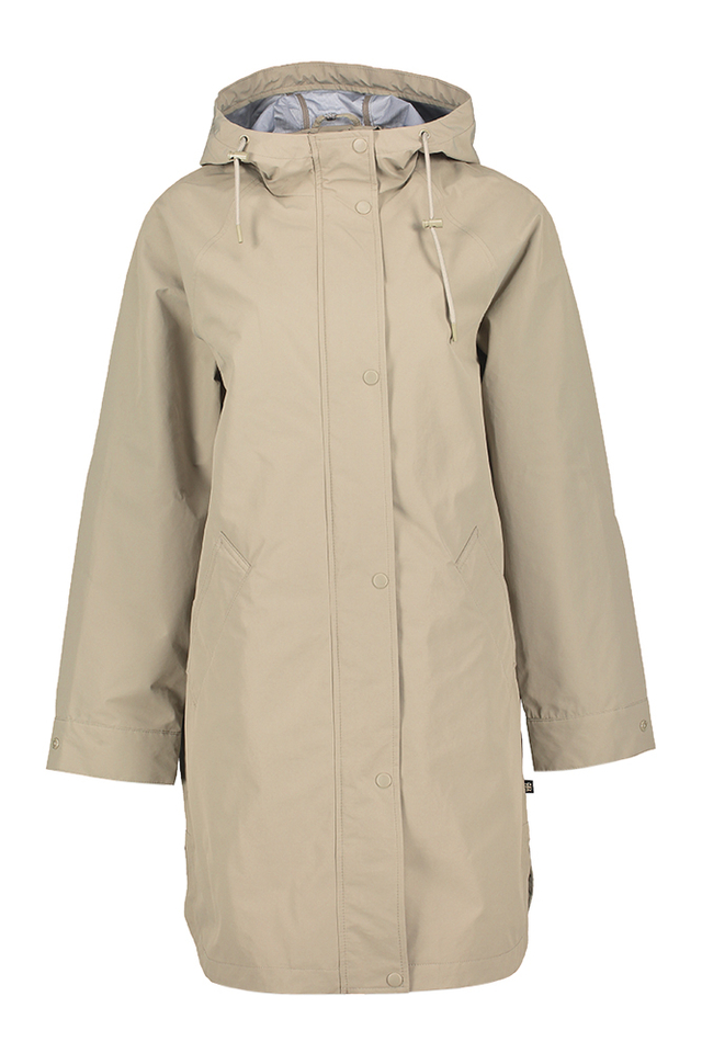 Kaki halflange regenjas Solo Rino Pelle