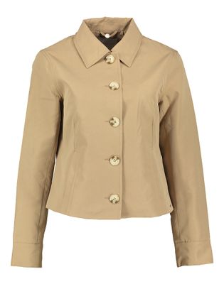 Rino Pelle Camelkleurige vest met detailknopen Odette