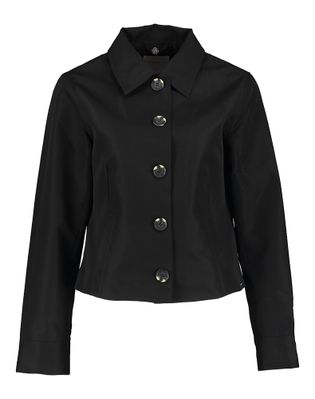 Rino Pelle Zwarte vest met detailknopen Odette