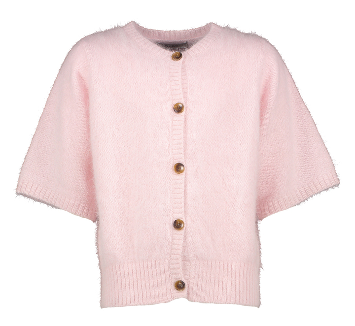Licht roze fluffy cardigan Paige Blue Bay