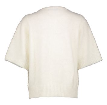 Ecru zachte cardigan met korte mouwen Paige Blue Bay 