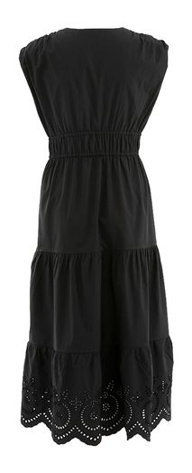 Zwate lange jurk met brodiere Lucia Rails 