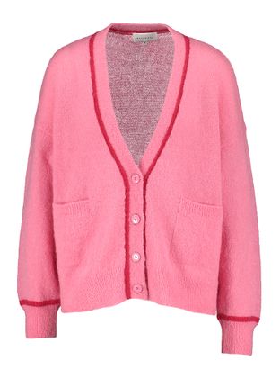 Maison Anje Roze cardigan met merino wol Briele