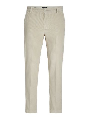 Ecrukleurige lange broek in ribfluweel Jack & Jones 