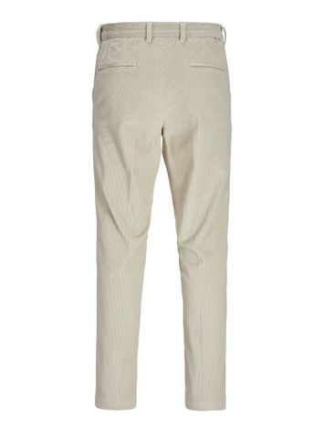 Ecrukleurige lange broek in ribfluweel Jack & Jones 