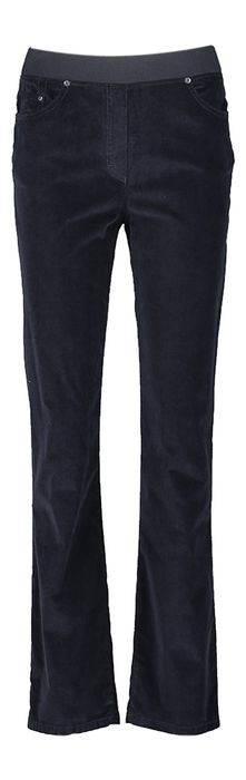 Donkerblauwe ribfluwelen broek Pamina Raphaela