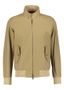 Groenbeige jas met rits Baracuta